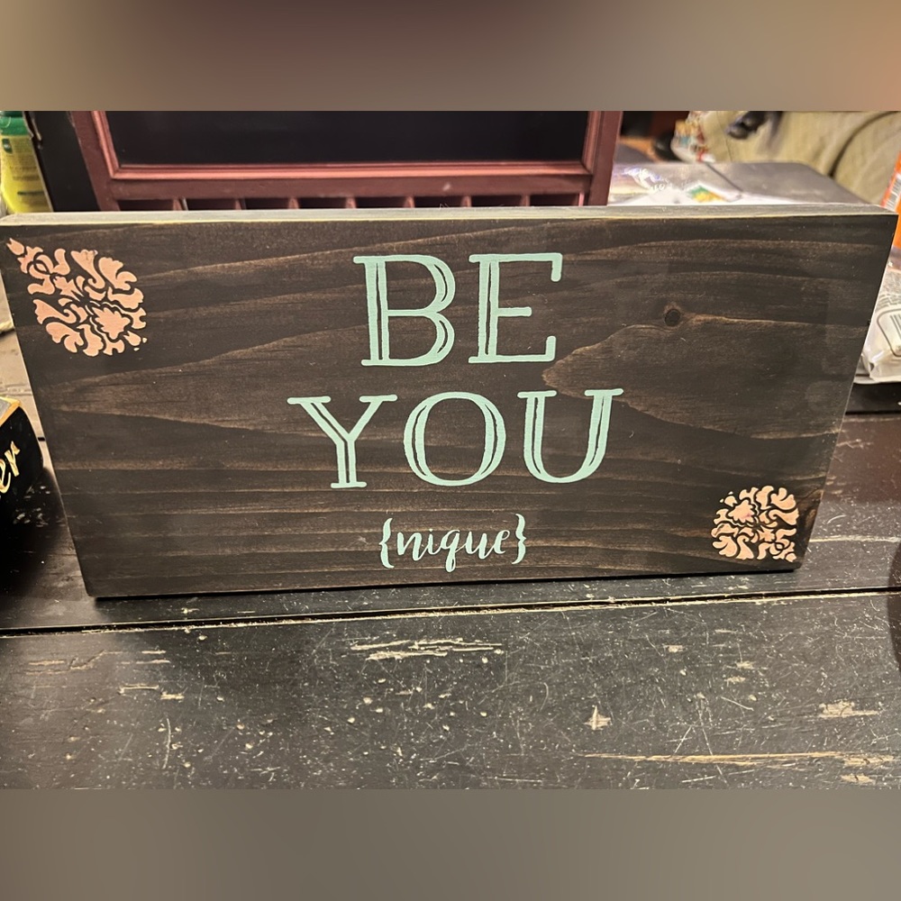 Wooden sign